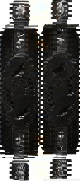 250 VAC, 20 Amp, L15-20R NEMA, Self Grounding Receptacle